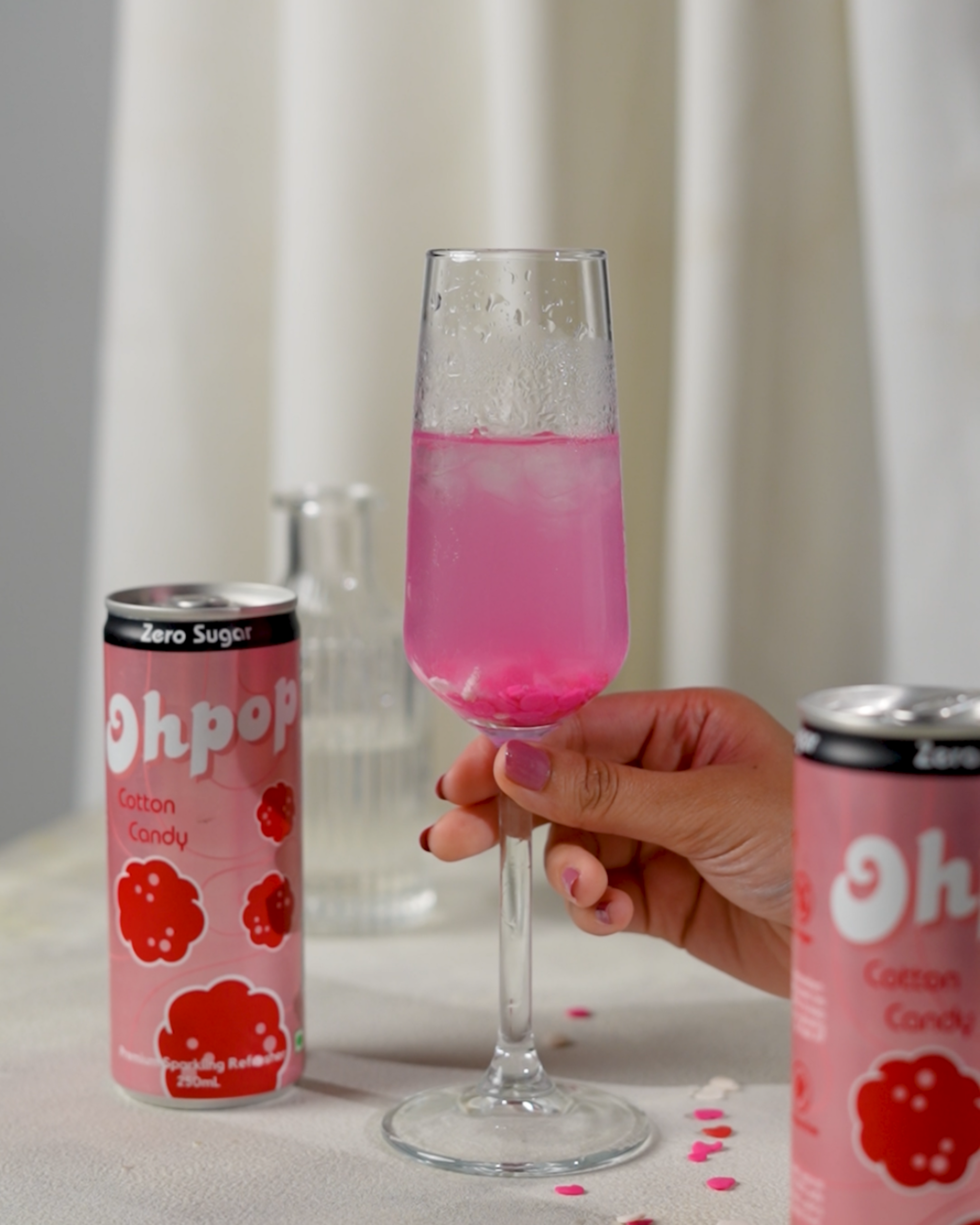 🎀 Cotton Candy & Gin Cocktail ✨🍸